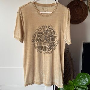 Lucky Brand Venice Burnout Graphic Tee Santa Cruz Music Festival Crow Raven - S